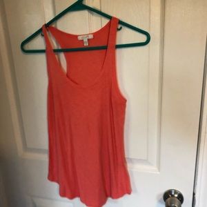 Coral razor back tank top